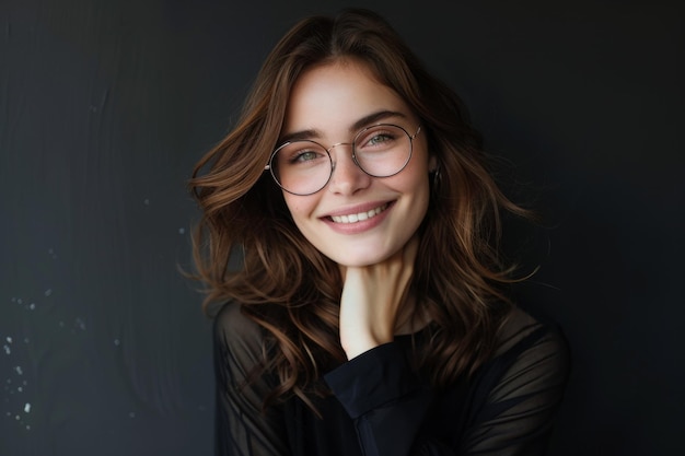 Foto retrato de una mujer joven ia generativa