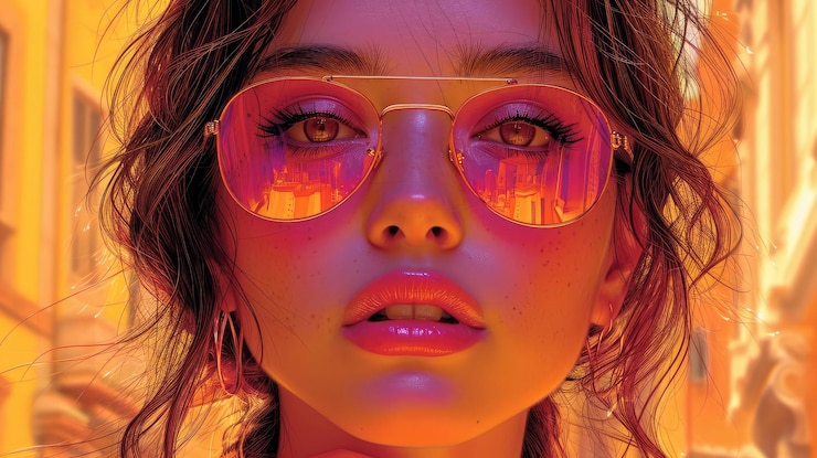 Retrato Mujer Joven Segura Río Arno Fondo Banner HD