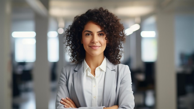 retrato de una mujer joven sonriente