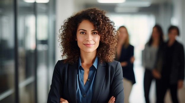 retrato de una mujer joven sonriente