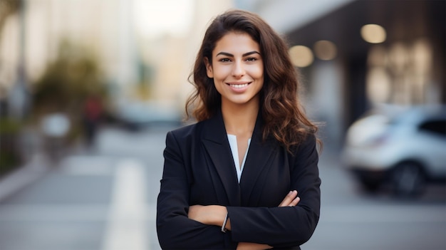 retrato de una mujer joven sonriente