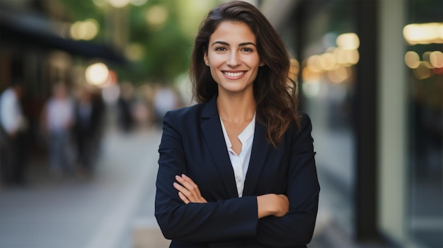 retrato de una mujer joven sonriente