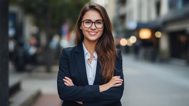 retrato de una mujer joven sonriente