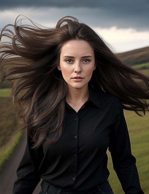 retrato de una mujer joven