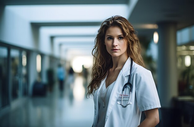Retrato de una mujer médica
