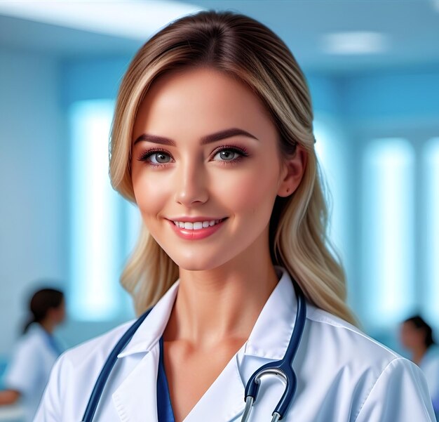 Retrato de una mujer médica