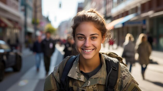 Retrato de una mujer militar