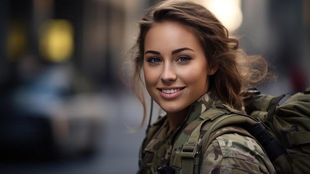 Retrato de una mujer militar