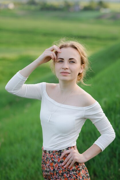 retrato mujer en la naturaleza