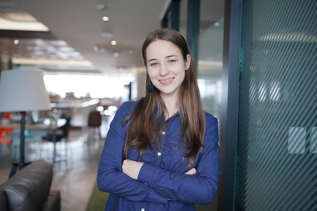 Retrato de mujer de negocios de confianza