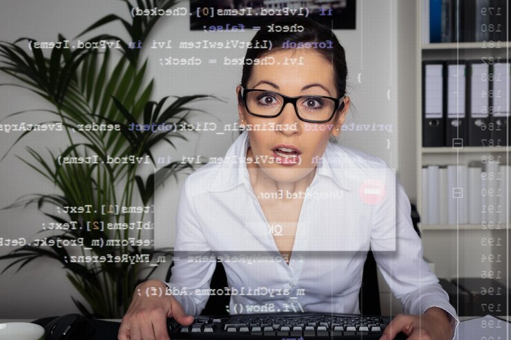 Foto retrato de una mujer de negocios trabajando en una oficina