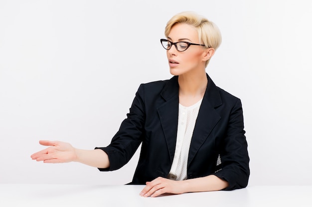 Retrato de mujer de negocios