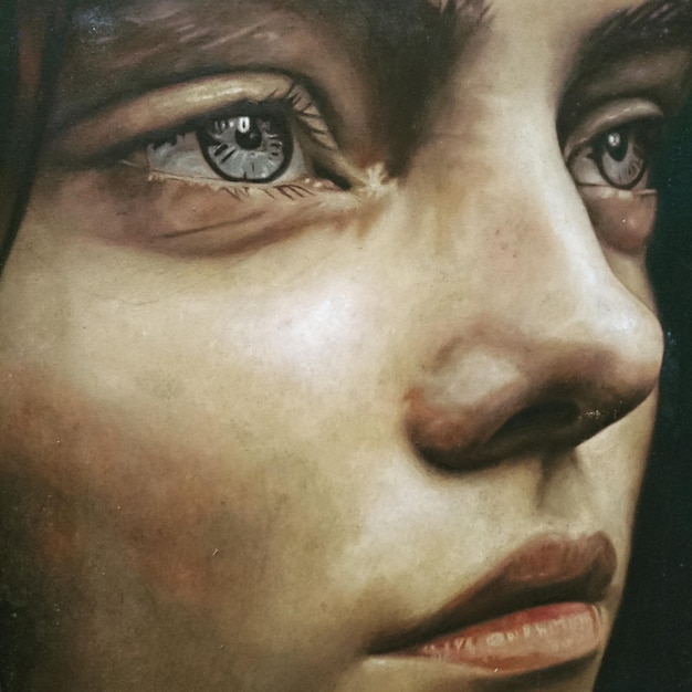 Retrato de una mujer en primer plano