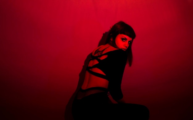 Retrato de una mujer seductora