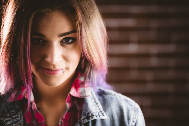 Retrato de mujer sonriente