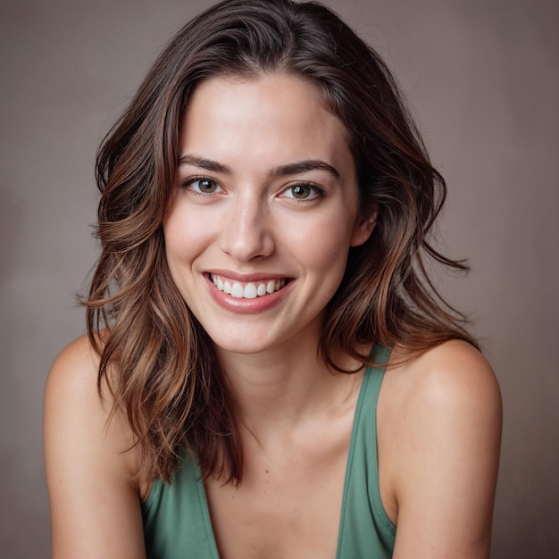 Retrato de mujer sonriente