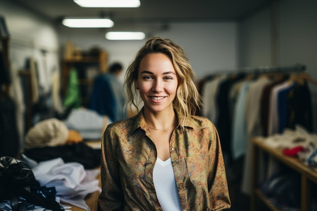 Retrato de una mujer sonriente