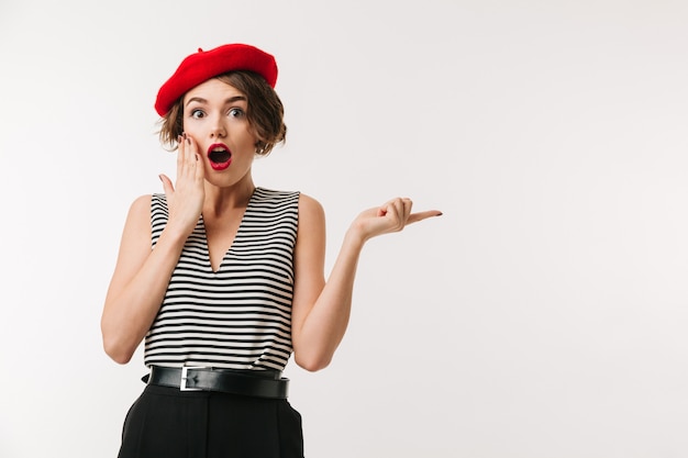 Retrato de una mujer sorprendida