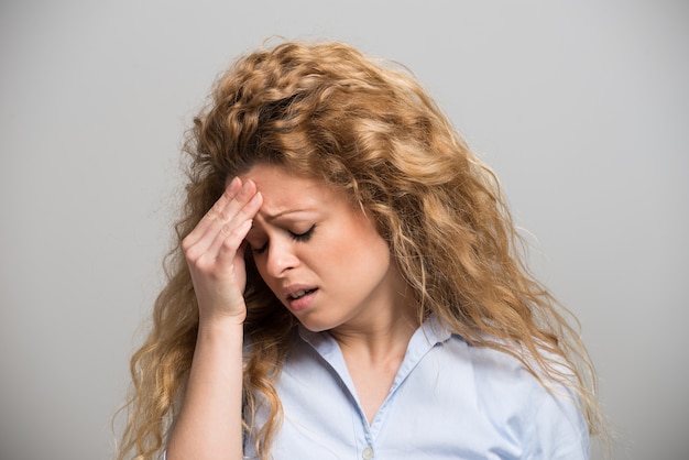 Retrato de una mujer triste