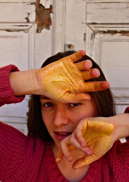 Foto retrato de una mujer