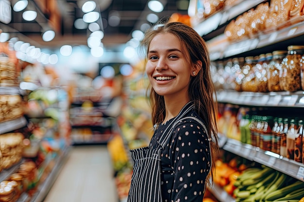 Retrato de mujeres de ventas sonriendo