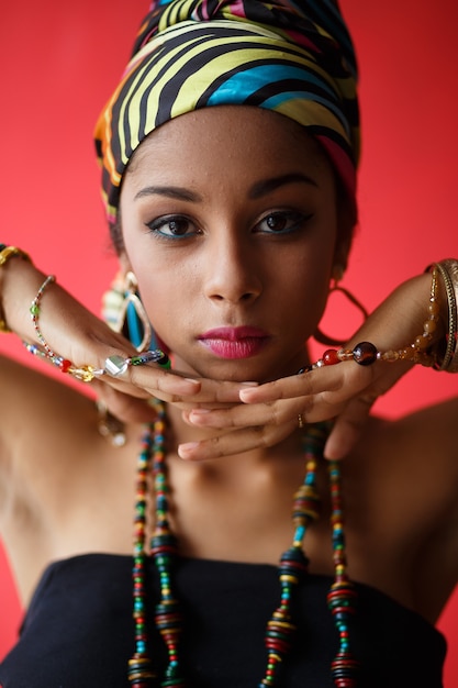 Retrato de una niña africana.