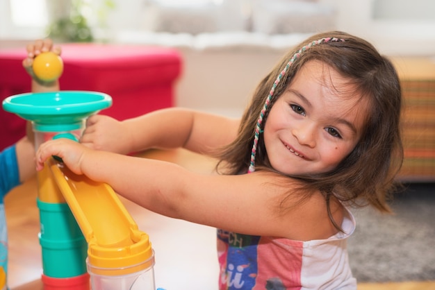 Retrato de una niña linda