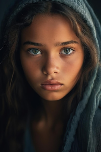 retrato de una niña