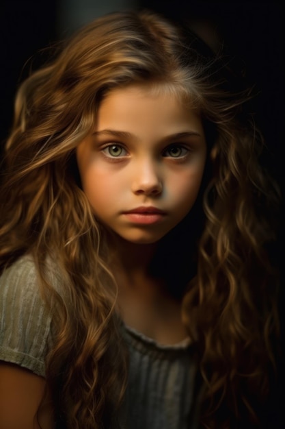 retrato de una niña