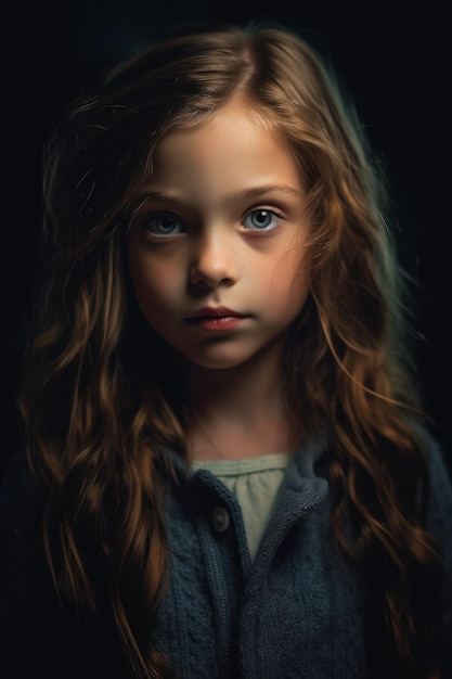 retrato de una niña