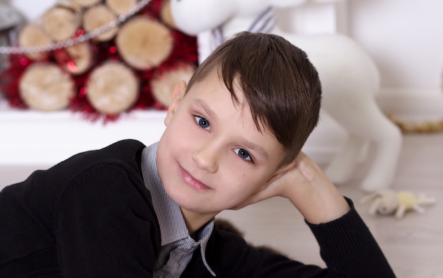 Retrato de niño de año nuevo