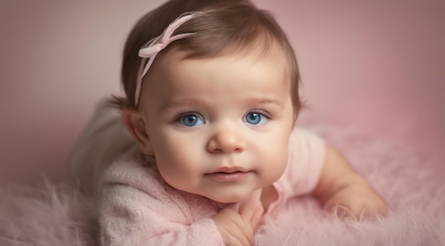 retrato de un niño bebé lindo en fondo abstracto niño bonito en fondo