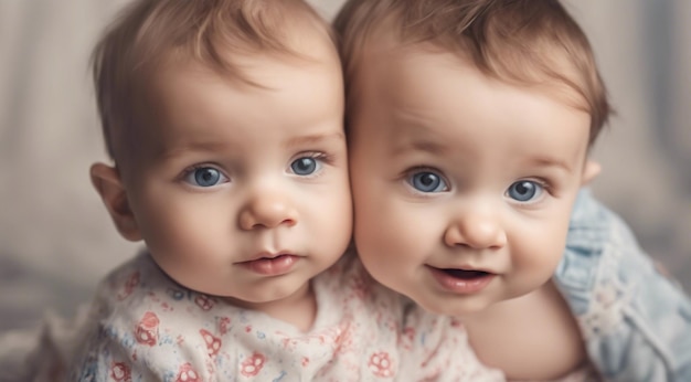 Foto retrato de un niño bebé lindo en fondo abstracto niño bonito en fondo