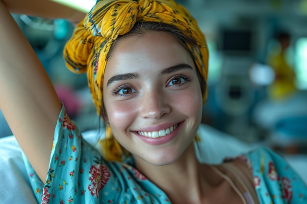 Foto retrato de un niño caucásico que sufre pérdida de cabello debido al tratamiento de quimioterapia para curar el cáncer