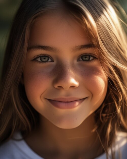 Foto el retrato de un niño dulce