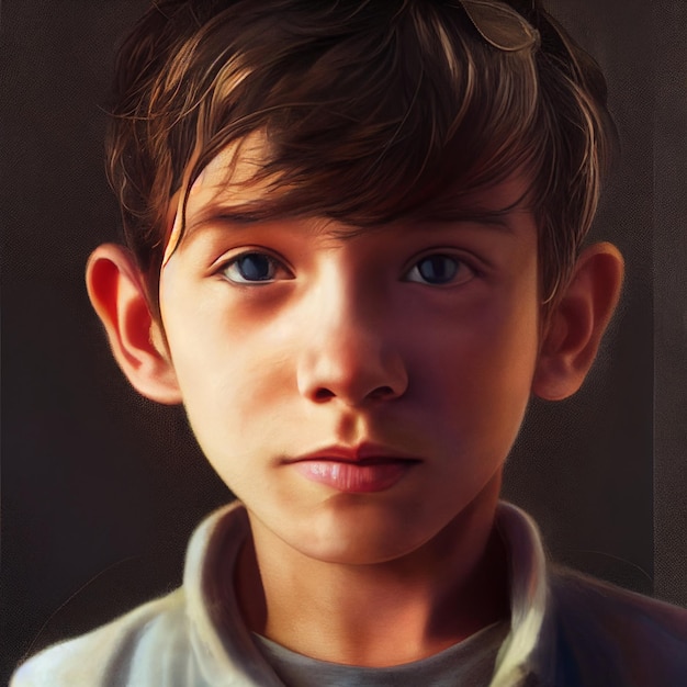 Retrato de niño guapo