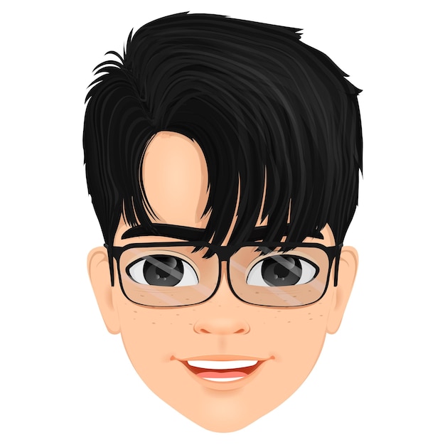 Retrato de un niño lindo y sonriente