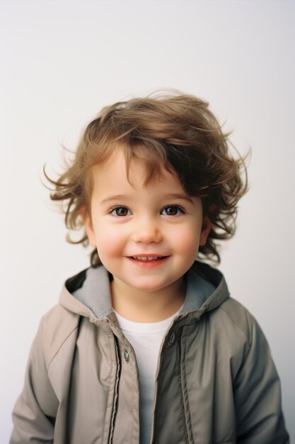 Retrato de un niño pequeño sonriendo