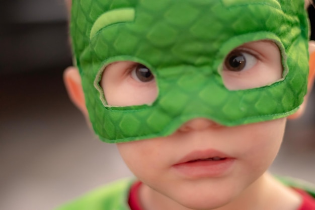 Retrato de un niño en primer plano