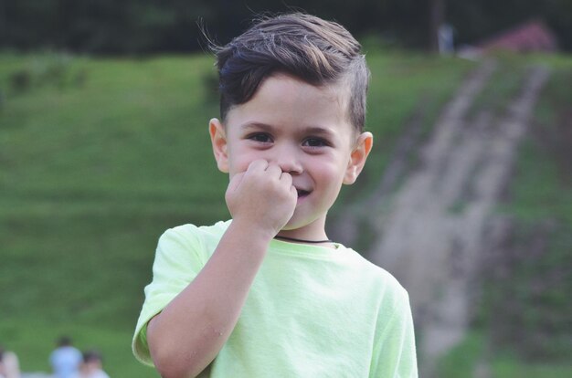 Foto retrato de un niño