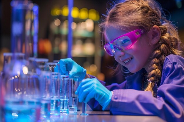 Retrato de niños en una expedición científica