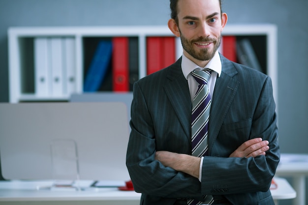 Retrato de la oficina del empresario