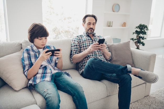 Retrato de padre e hijo, pasar tiempo juntos