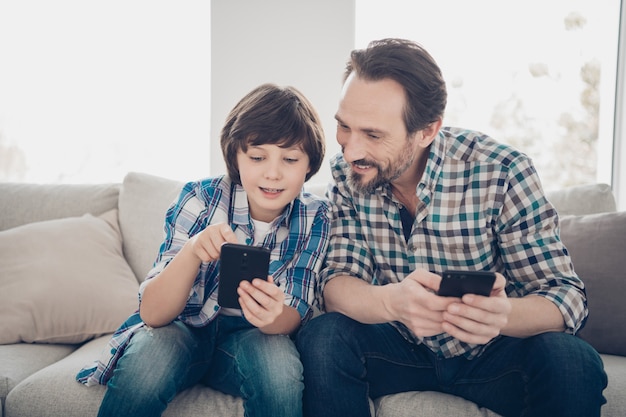 Retrato de padre e hijo, pasar tiempo juntos