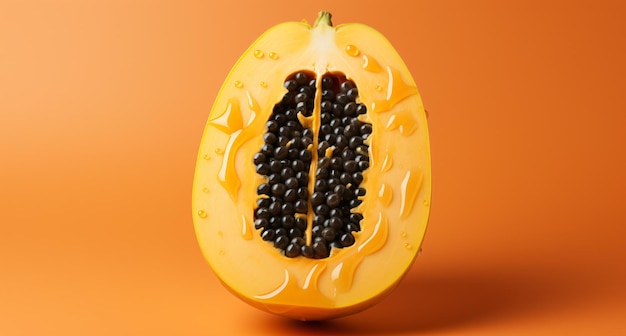 Retrato de papaya Ideal para sus diseños de banderas o gráficos publicitarios