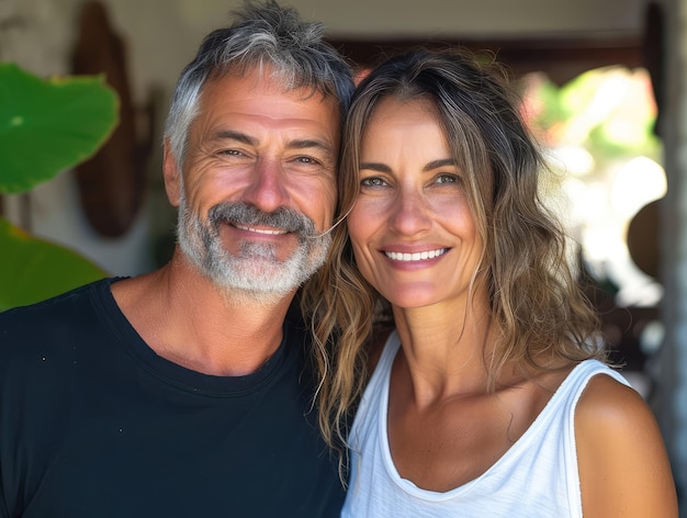 Foto retrato de una pareja de jubilados maduros de mediana edad y ancianos concepto de amor de jubilación secon