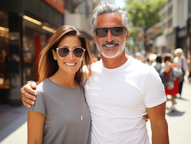 Retrato de una pareja de jubilados maduros de mediana edad y ancianos concepto de amor de jubilación secon