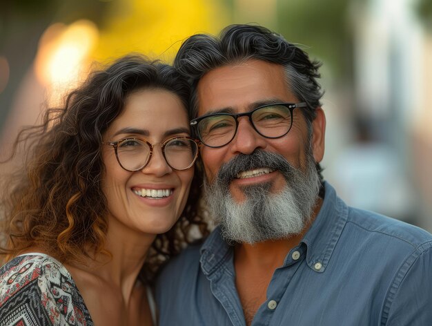 Retrato de una pareja de jubilados maduros de mediana edad y ancianos concepto de amor de jubilación secon