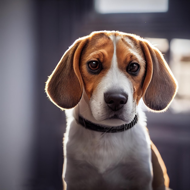 Retrato de perro beagle
