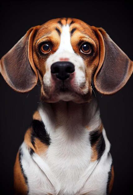 Retrato de perro beagle